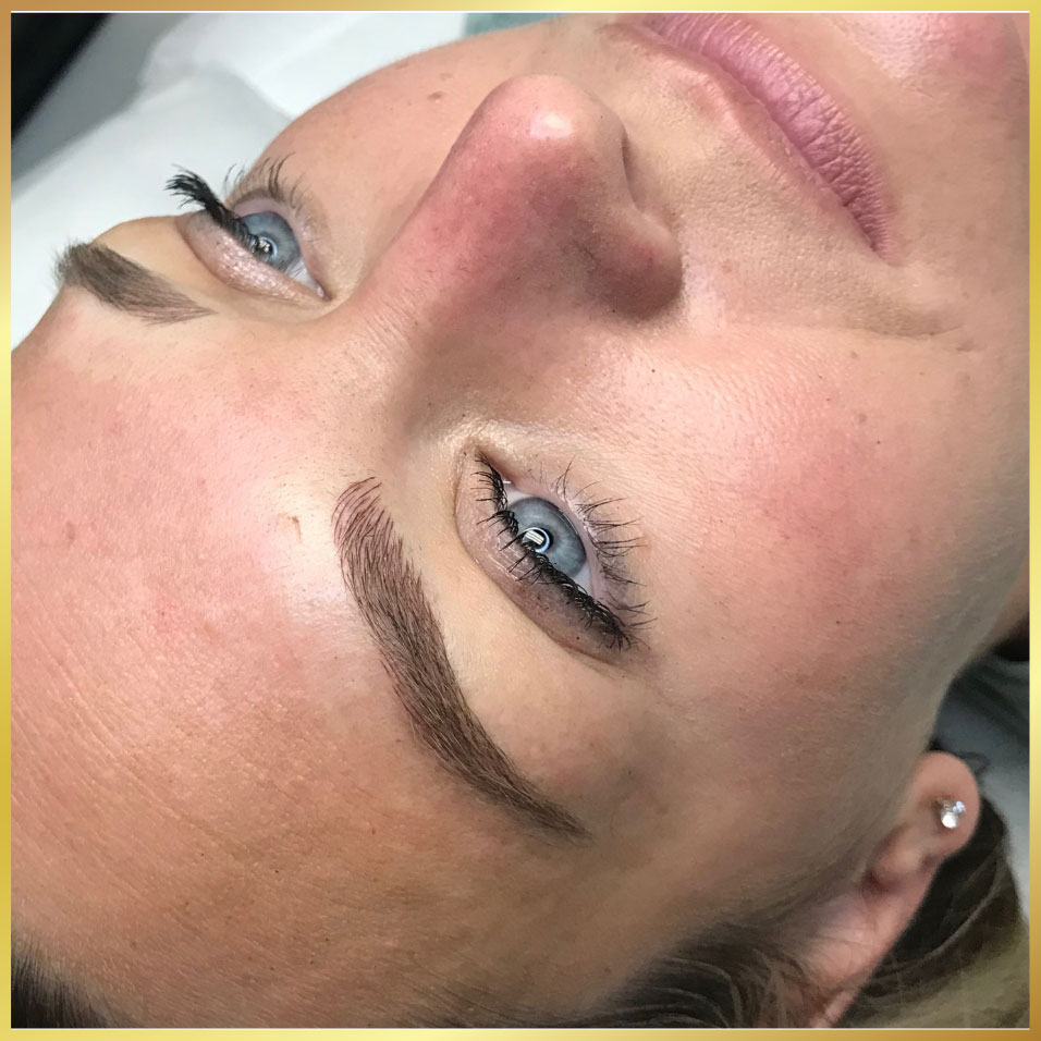 microbladed brows